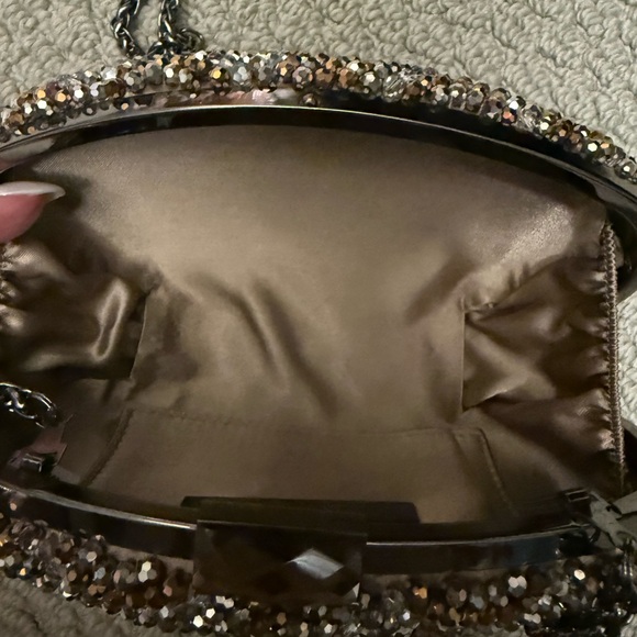 Sondra Roberts Beaded Clutch - Gold and Silver - Picture 6 of 7